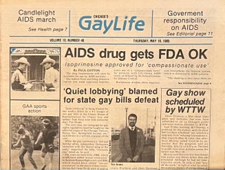Item #521236 Chicago's Gay Life, Volume 10, Number 45, May 16, 1985. Publisher Chuck Renslow