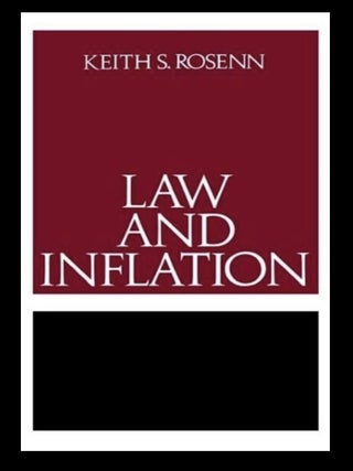 Item #529202615 Law and Inflation. Keith S. Rosenn