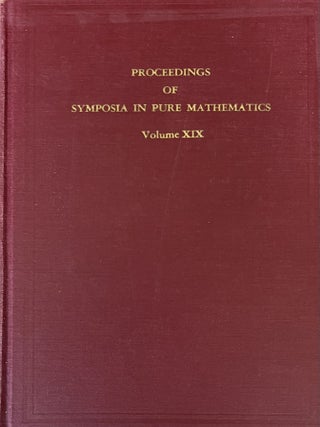 Item #5292410 Proceedings of Symposia in Pure Mathematics, Volume XIX; Combinatorics. American...