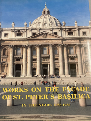 Item #6032432 Works in the Facade of St. Peter's Basilica In the Years 1985-1986. A....