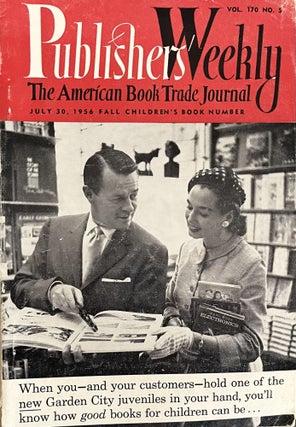 Item #613242 Publisher's Weekly: The American Book Trade Journal, Vol. 170, No. 5. Frederic G....