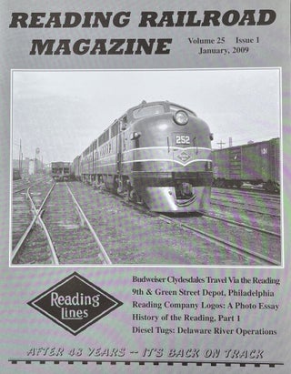 Item #614243 Reading Railroad Magazine, Volume 25, Issue 1, January, 2009