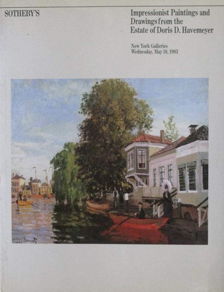Item #6212432 Impressionist Paintings and Drawings from the Estate of Doris D. Havemeyer. New York Galleries. Sale 5045. Lots 1-16. May 18, 1983. Sotheby's.