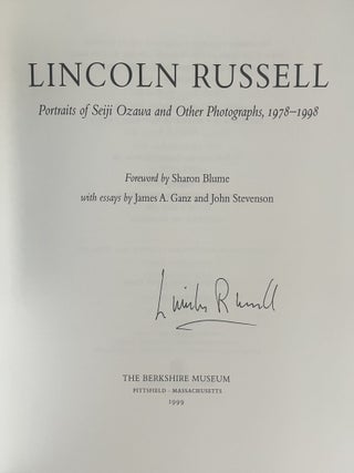 Lincoln Russell: Portraits of Seiji Ozawa and Other Photographs, 1978-1998