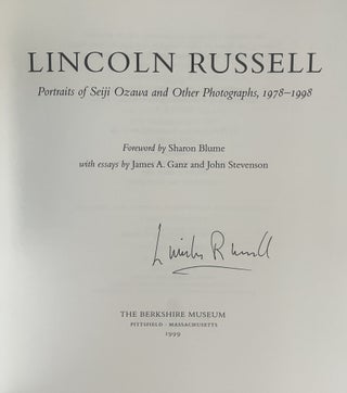 Lincoln Russell: Portraits of Seiji Ozawa and Other Photographs, 1978-1998