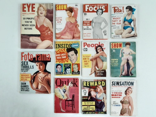 Item #700004 A Grouping of Eleven [11] Mid Century Risque Magazines