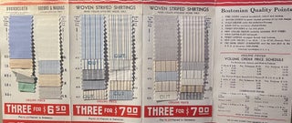 A Bostonian Manufacturing Co. Salesman's Fabric Sample Book "This Satisfaction or Money Back Guarantee Protects You!"