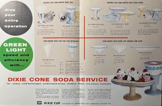 A Grouping of Fourteen [14] Pieces of Mid 20th Century Advertising and Promotional Materials for the Iconic Dixie Cup