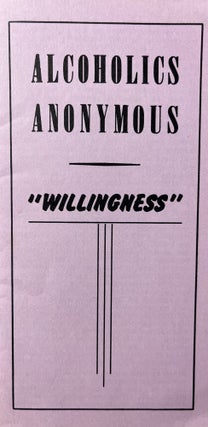 Item #700062 Vintage Alcoholics Anonymous "Willingness" Brochure