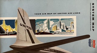 Item #700069 A Grouping of Three [3] Pieces of Mid-Century United Airlines Travel Ephemera