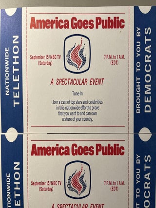 A Grouping of Forty [40] Political Bumper Stickers from the 1970s to the 1990s