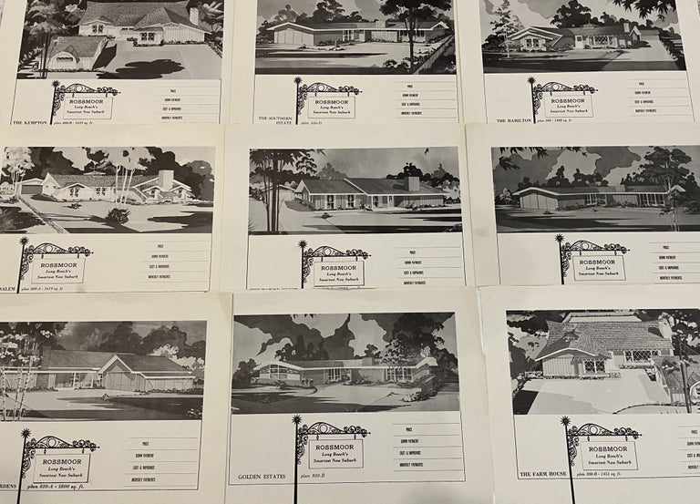 Item #700156 A Grouping of Twenty Three [23] Mid Century Home Plans from Rossmoor, a Noted Suburban Los Angeles/Long Beach California Development. Inc Frematic Homes.