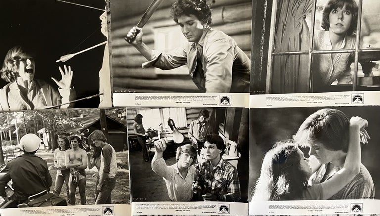 Item #700307 Scarce Grouping of Seven [7] B&W Paramount Advance Publicity Scenes for the 1980 American Cult Classic Film "Friday the 13th"