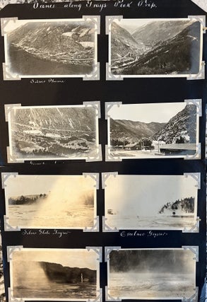 A Grouping of Fifteen [15] Early 20th Century B&W Photos of Yellowstone National Park and Areas Around Denver, Colorado