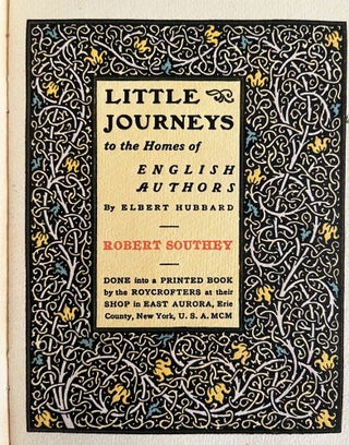 [Roycroft Press] Little Journeys to the Homes of English Authors