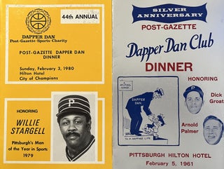 Item #700321 A Pair [2] of Pittsburgh Post Gazette Dapper Dan Club Dinner Programs