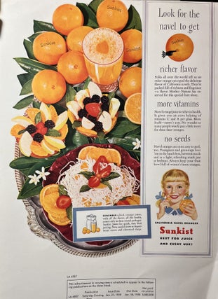 A Large Format/Folio Mid-Century Sunkist Cooperative Advertising Planning Booklet