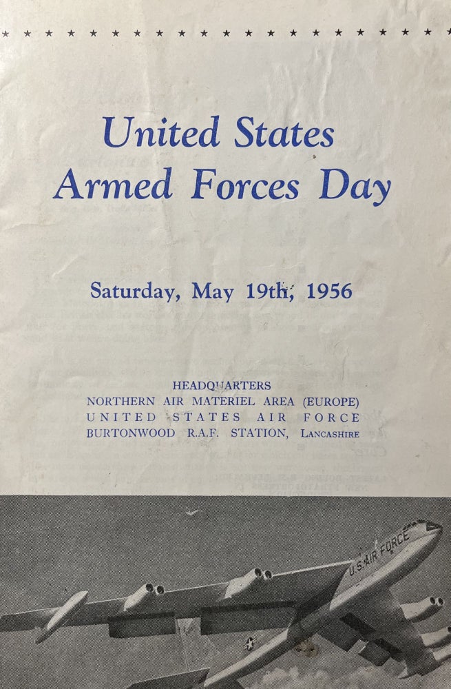 Item #700421 A MidCentury Brochure Commemorating United States Armed Forces Day, Saturday, May 19th, 1956