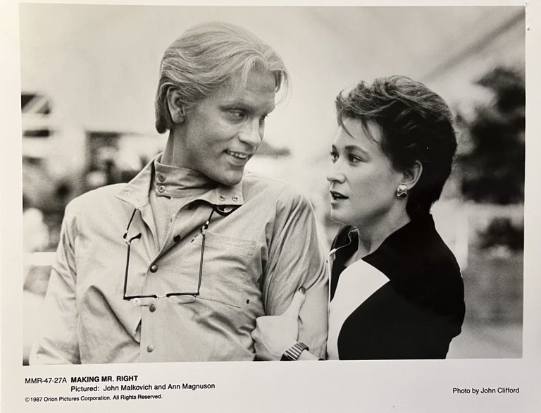 Item #700461 A B&W Press Photograph for the 1987 Film "Making Mr. Right" Photographer: John Clifford.