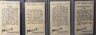 A Grouping of Eight [8] Early 20th Century Mecca Bird Series White Border 1 - 100 Tobacco Cards