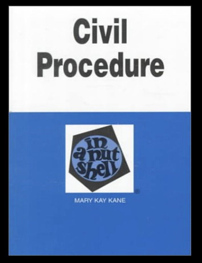 Item #712202512 Civil Procedure in a Nutshell [In a Nutshell Series]. Mary Kay Kane.