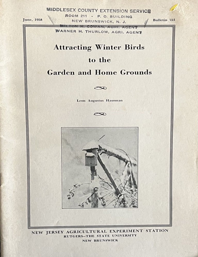 Item #713254 A Grouping of Eleven [11] Mid-Twentieth Century New Jersey Ornithology Booklets: Attracting Birds; Attracting Winter Birds to the Garden and Home Grounds; The Hawks of New Jersey and Their Relation to Agriculture; The Owls of New Jersey; The Warblers of New Jersey Part II The Transient Warblers; The Thrushes and Mimids of New Jersey; The Sparrows of New Jersey; The Swallows, Goatsuckers and Swifts of New Jersey; The Buntings, Finches and Their Allies of New Jersey, Woodpeckers, Nuthatches and Creepers of New Jersey and The Vireos, Cuckoos and Shrikes of New Jersey.