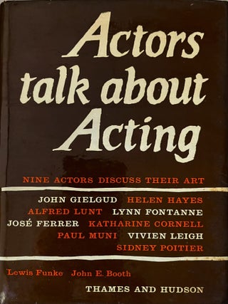Actors Talk About Acting: Nine Interviews with Stars of the