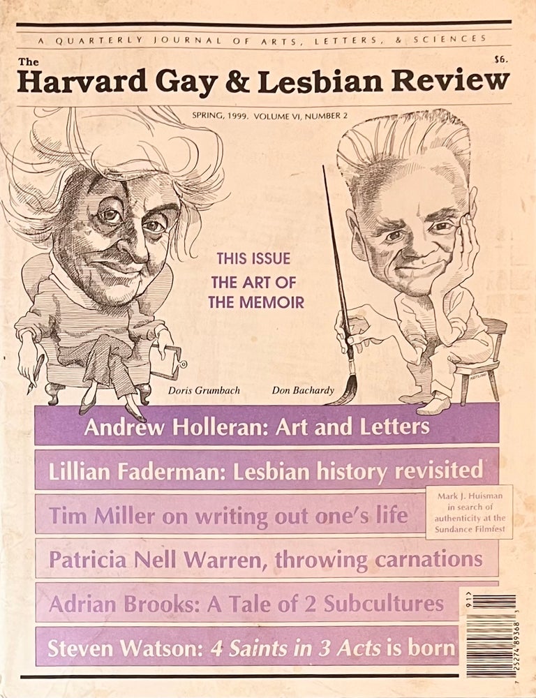 Item #716202502 The Harvard Gay and Lesbian Review, Volume 6, No. 2, Spring 1999. Richard Schneider Jr.