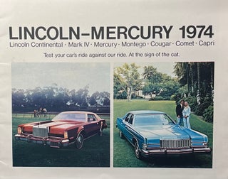 Item #725284 Lincoln-Mercury 1974: Lincoln Continental, Mark IV, Mercury, Montego, Cougar, Comet,...