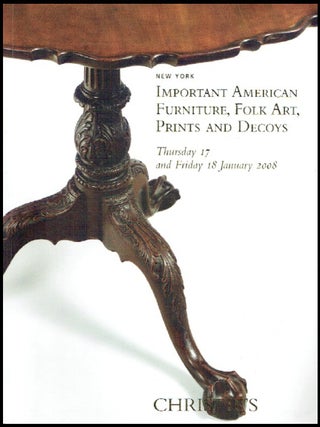 Item #730202606 Christie's January 2008 Important American Furniture, Folk Art, Prints &...