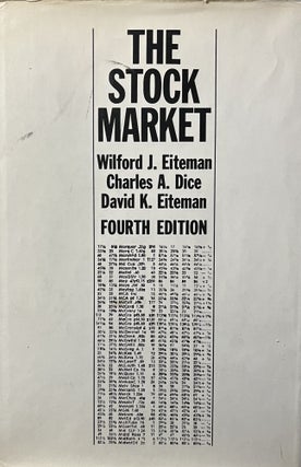 Item #800002 The Stock Market. Charles E Wilford J. Eitemen, Dice, David K. Eitemen