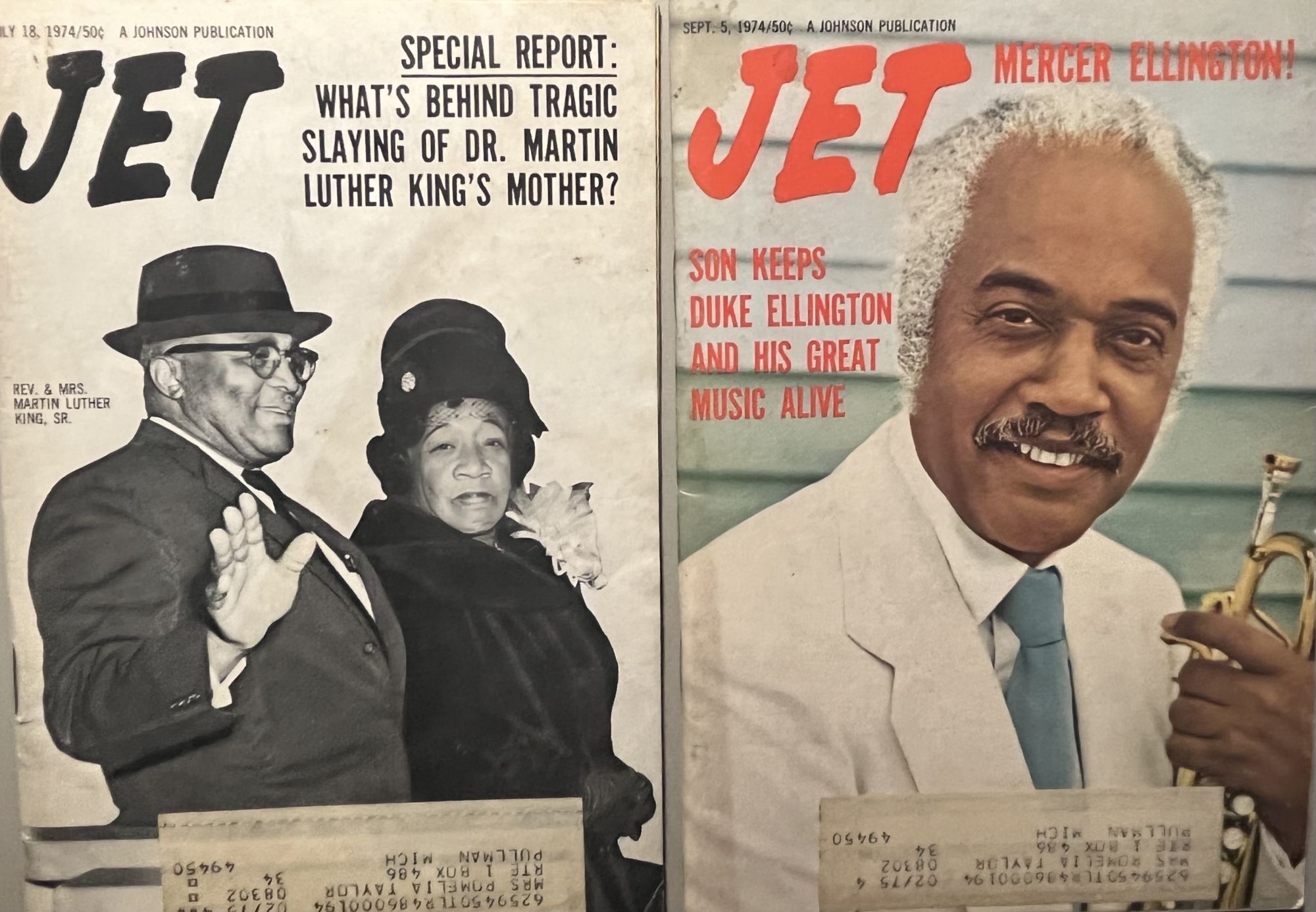 Two 1970s Era Issues of Jet Magazine John H. Johnson, and Publisher