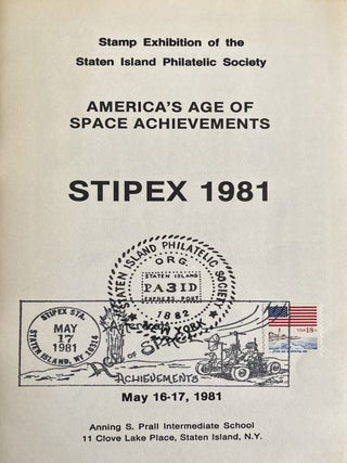 Item #800062 An Early 1980s American Philatelic Program Guide Honoring the U.S. Space Program