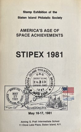 Item #800062 An Early 1980s American Philatelic Program Guide Honoring the U.S. Space Program