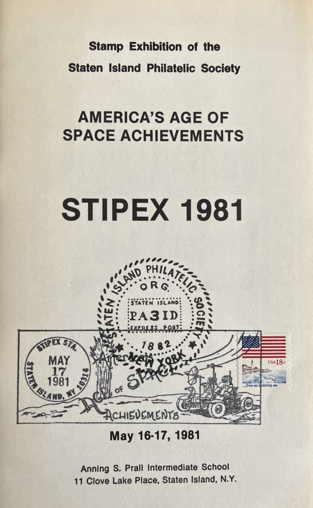 Item #800062 An Early 1980s American Philatelic Program Guide Honoring the U.S. Space Program