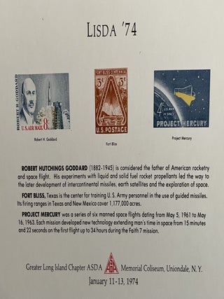Item #800064 An Early 1970s American Philatelic Program Guides Honoring the U.S. Space Program