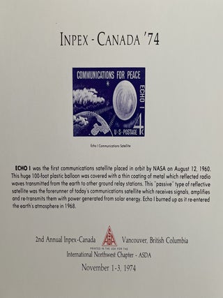 Item #800066 An Early 1970s American Philatelic Program Guides Honoring the U.S. Space Program