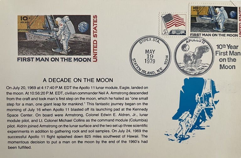 Item #800073 A Grouping of Late 1970s American Philatelic Program Guides, Commemorative Cards and Envelopes Honoring the U.S. Space Program