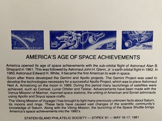 A Grouping of Late 1970s American Philatelic Program Guides, Commemorative Cards and Envelopes Honoring the U.S. Space Program