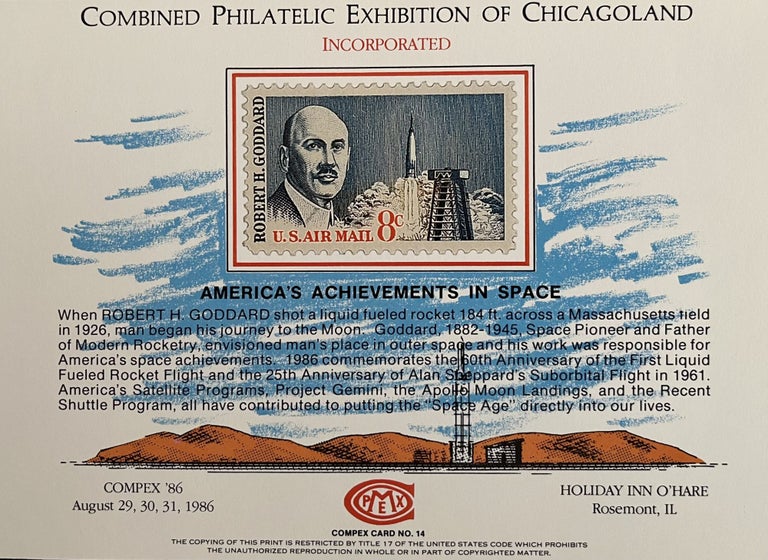 Item #800075 A Grouping of 1970s-1980s American Philatelic Program Guides, Commemorative Cards and Envelopes Honoring the U.S. Space Program