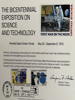 A Grouping of 1970s-1980s American Philatelic Program Guides, Commemorative Cards and Envelopes Honoring the U.S. Space Program