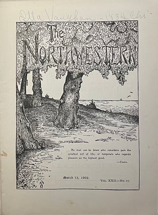 Item #802241 The Northwestern, VOL. XXII, No. 17, March 13, 1902. A D. Sanders Jr., -in-Chief