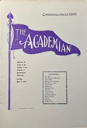 Item #802258 The Academian: Published Bi-Weekly by Students of the Academy of Northwestern...