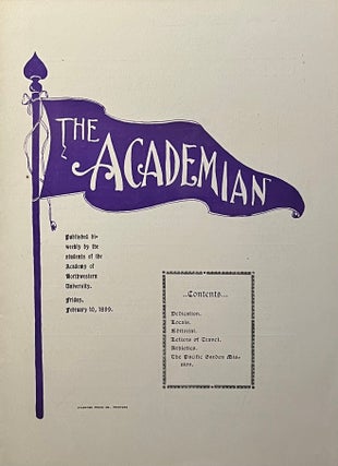 Item #802260 The Academian: Published Bi-Weekly by Students of the Academy of Northwestern...