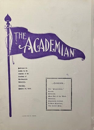 Item #802261 The Academian: Published Bi-Weekly by Students of the Academy of Northwestern...