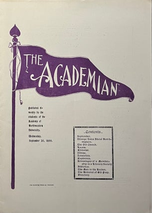 Item #802264 The Academian: Published Bi-Weekly by Students of the Academy of Northwestern...