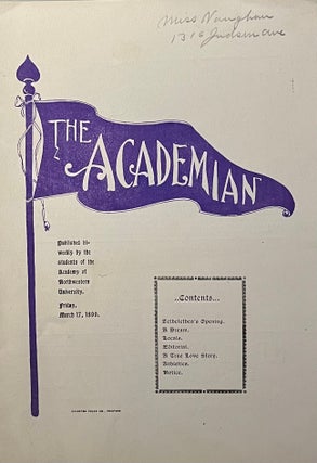 Item #802266 The Academian: Published Bi-Weekly by Students of the Academy of Northwestern...
