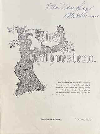 A Grouping of Twenty-Seven [27] Issues of The Northwestern: The Northwestern University Student Literary and News Magazine, Dating from March 15, 1900 - October 30, 1902