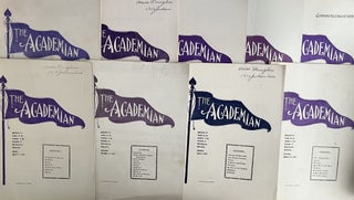 Item #802269 A Grouping of Ten [10] Issues of The Academian: Published Bi-Weekly by Students of...