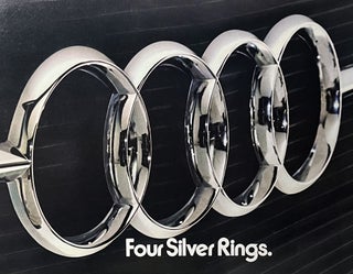 Item #81243 Four Silver Rings an Catch the Fox. Audi Motors